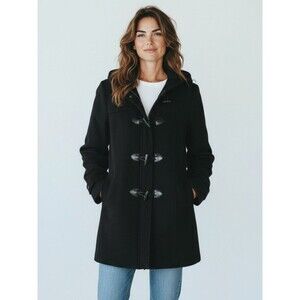 Maralyn & Me Black Utility Jacket with Button Accents Size L